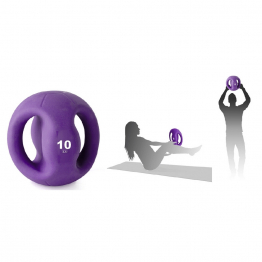 Fitness - Minge medicinala cu manere 10 kg