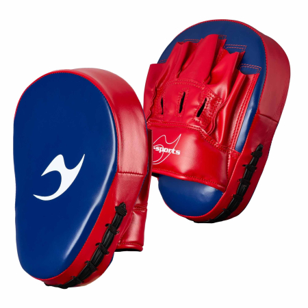 Palmare si PAO Arte Martiale - Palmete JU SPORTS curbate pentru Copii Albastru/Rosu