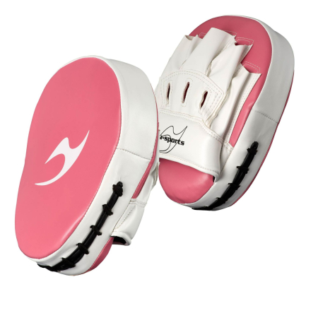 Palmare si PAO Arte Martiale - Palmete JU SPORTS curbate pentru Copii Roz/Alb