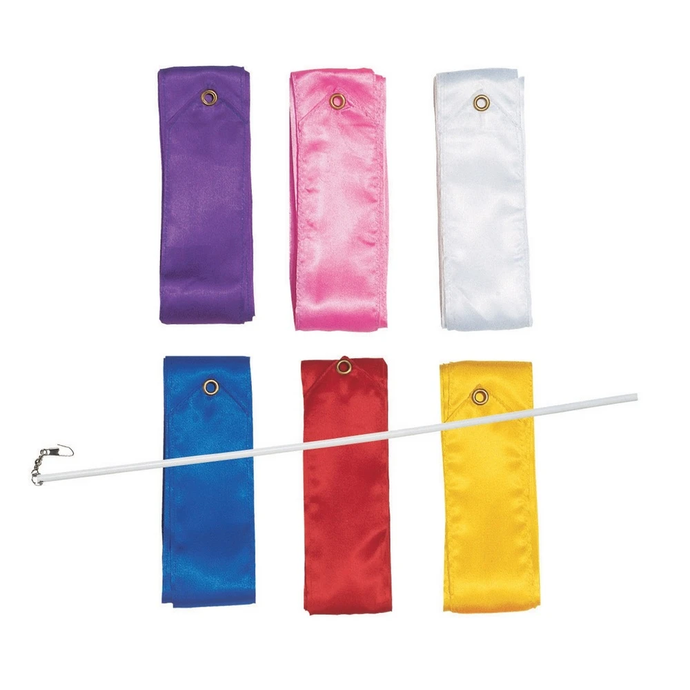 Noutati - Panglică pentru Gimnastică Ritmică 4 m cu Baston din Plastic