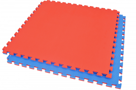 Noutati - Saltea Tatami Puzzle 2 cm ARMURA Albastru/Rosu