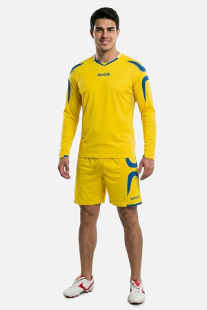 Echipament de joc Fotbal - Set Tricou/Short Fotbal Galben/Albastru