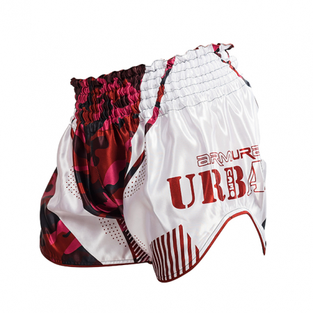 Reduceri - Short Kickboxing ARMURA Urban Camo Rosu