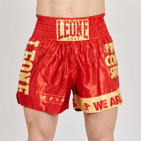 Shorturi Kickboxing si MMA - Short LEONE Kick-Thai DNA Rosu
