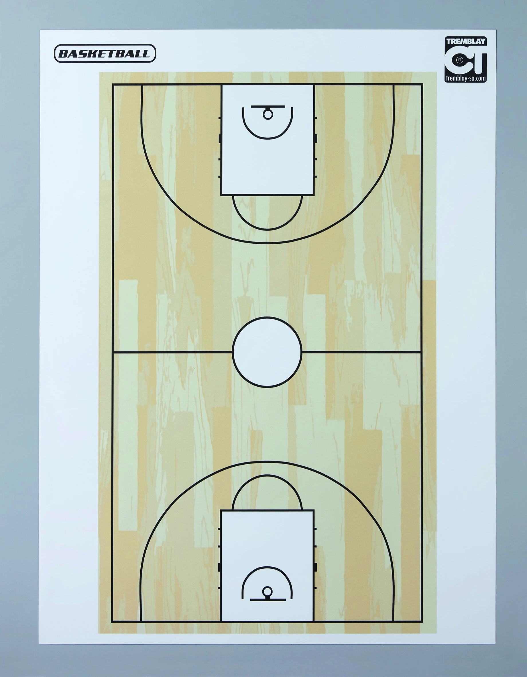 Antrenor Baschet - Tabla Magnetica Alba cu Print Baschet