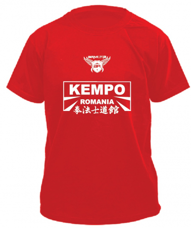 Copii - Tricou bumbac ARMURA Kempo Copii Rosu