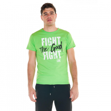 Reduceri - Tricou Leone Fight the Good Fight Verde