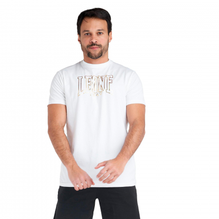 Tricouri - Tricou Leone Alb-Auriu