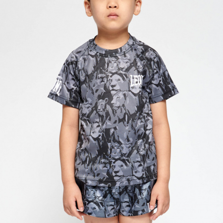 Tricouri - Tricou Leone Leo Camo Gri JUNIOR