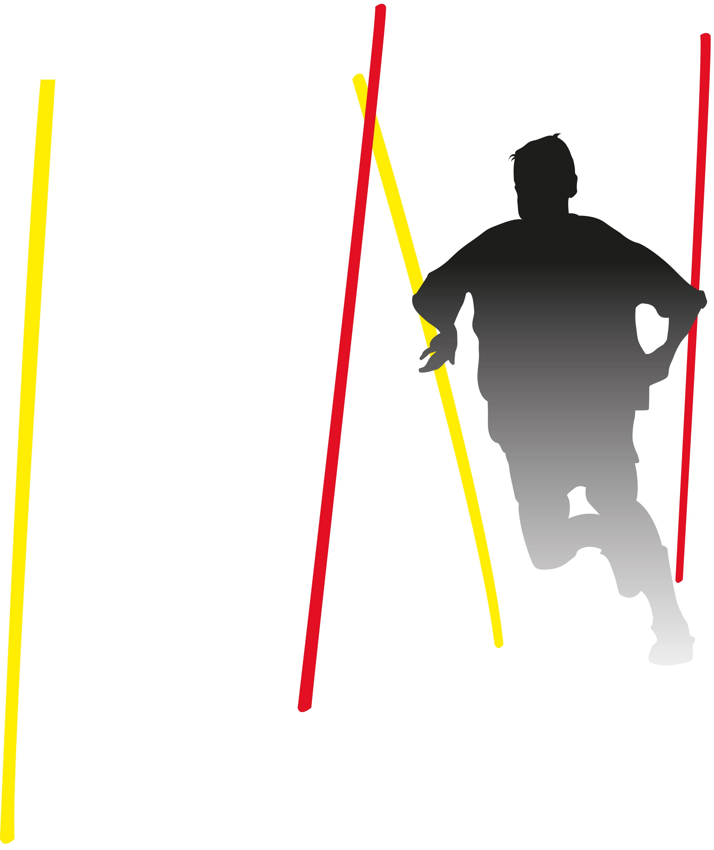 Bat de Slalom Gummy Galben [1]