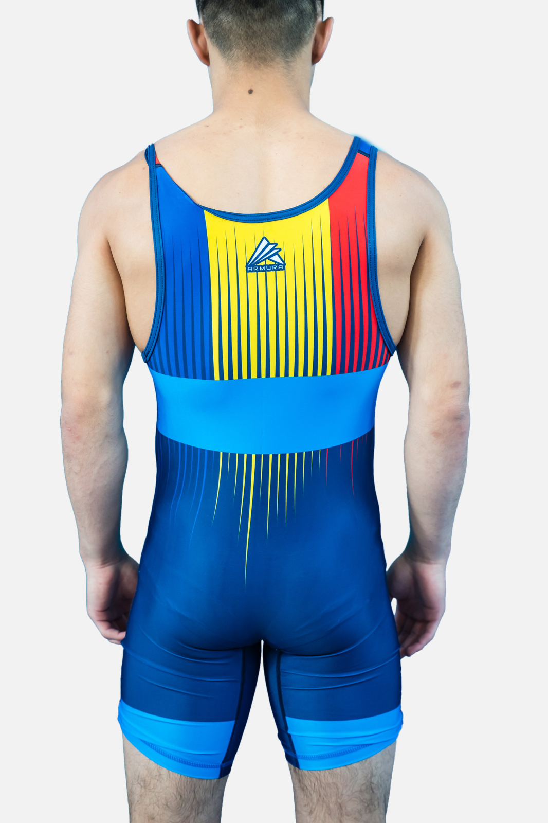 Dres de Lupta Tricolor V2 Seniori Albastru [3]