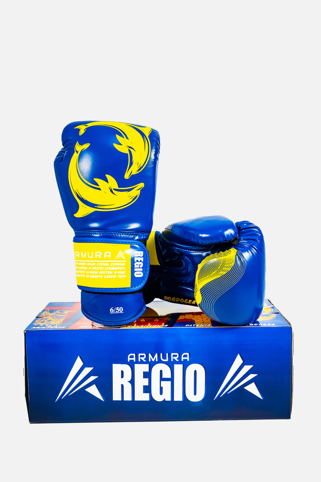 Manusi de Box ARMURA Regio Dobrogea Albastru/Galben Editie Limitata [1]