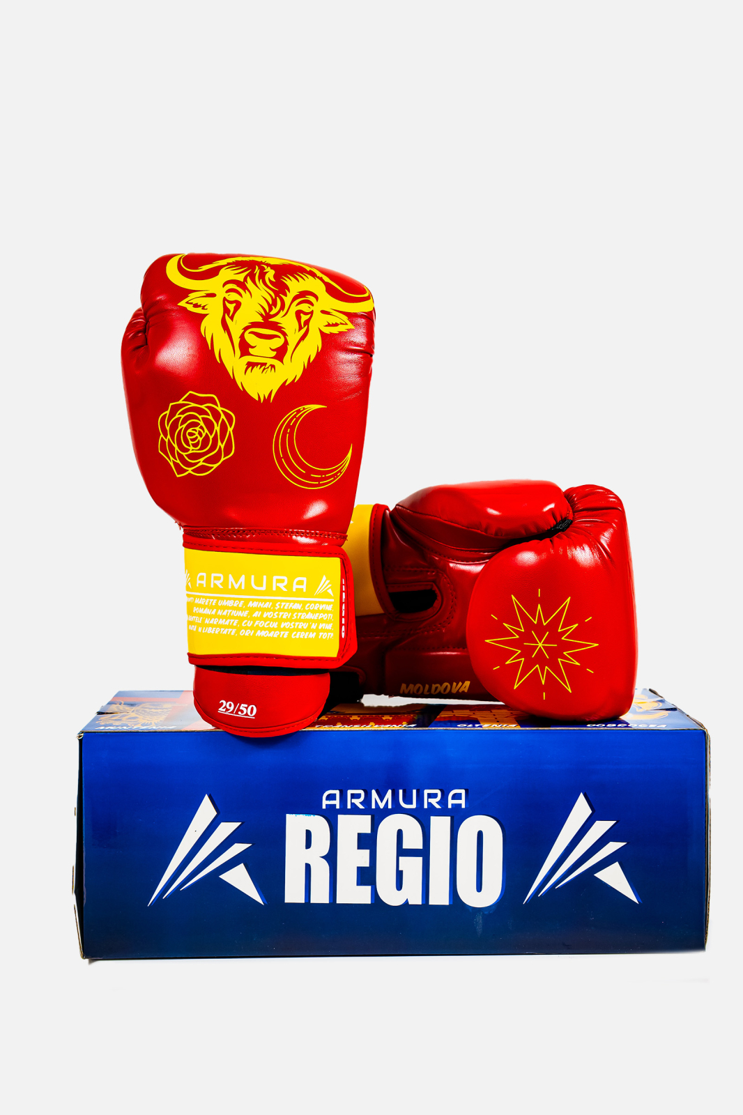 Manusi de Box ARMURA Regio Moldova Rosu/Galben Editie Limitata [1]