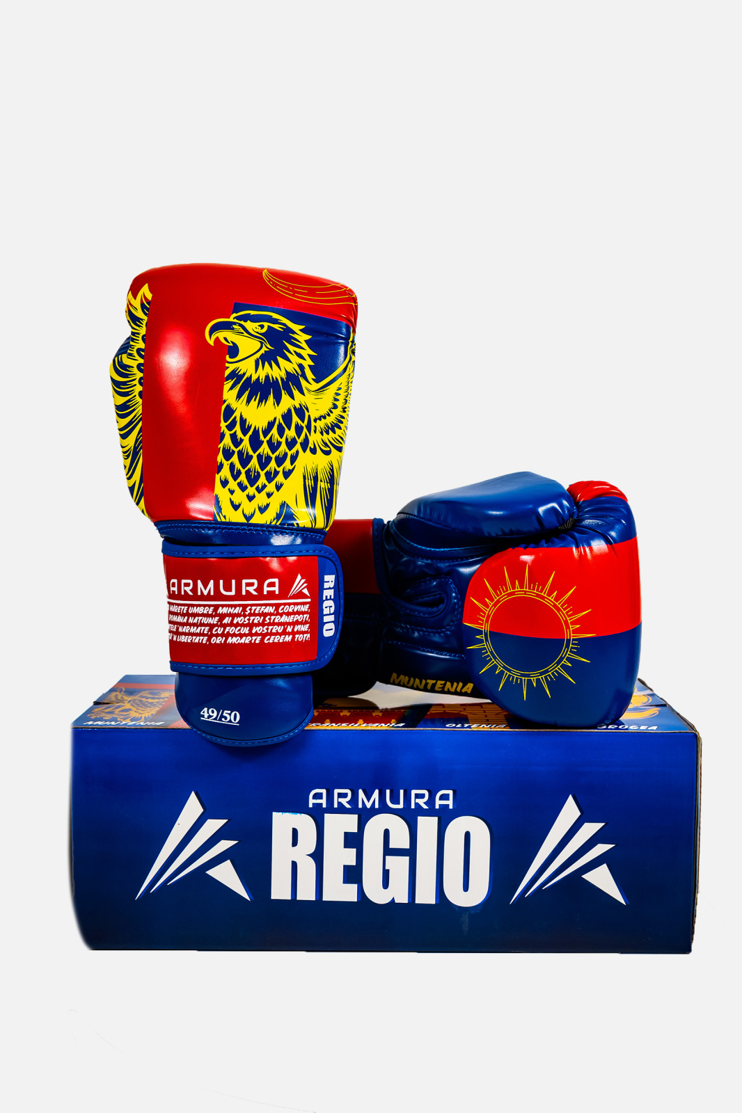 Manusi de Box ARMURA Regio Muntenia Albastru/Rosu Editie Limitata [1]