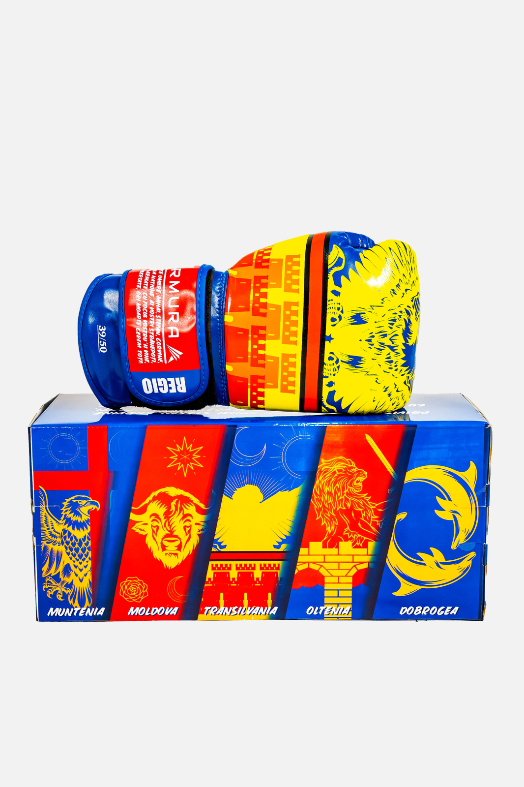 Manusi de Box ARMURA Regio Transilvania Galben/Albastru Editie Limitata [2]