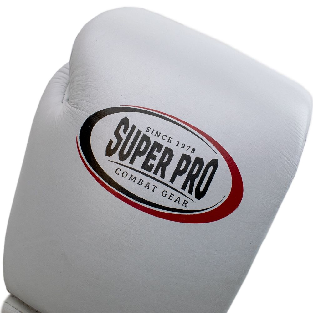 Manusi de Box Super Pro Gear Alb/Negru [4]