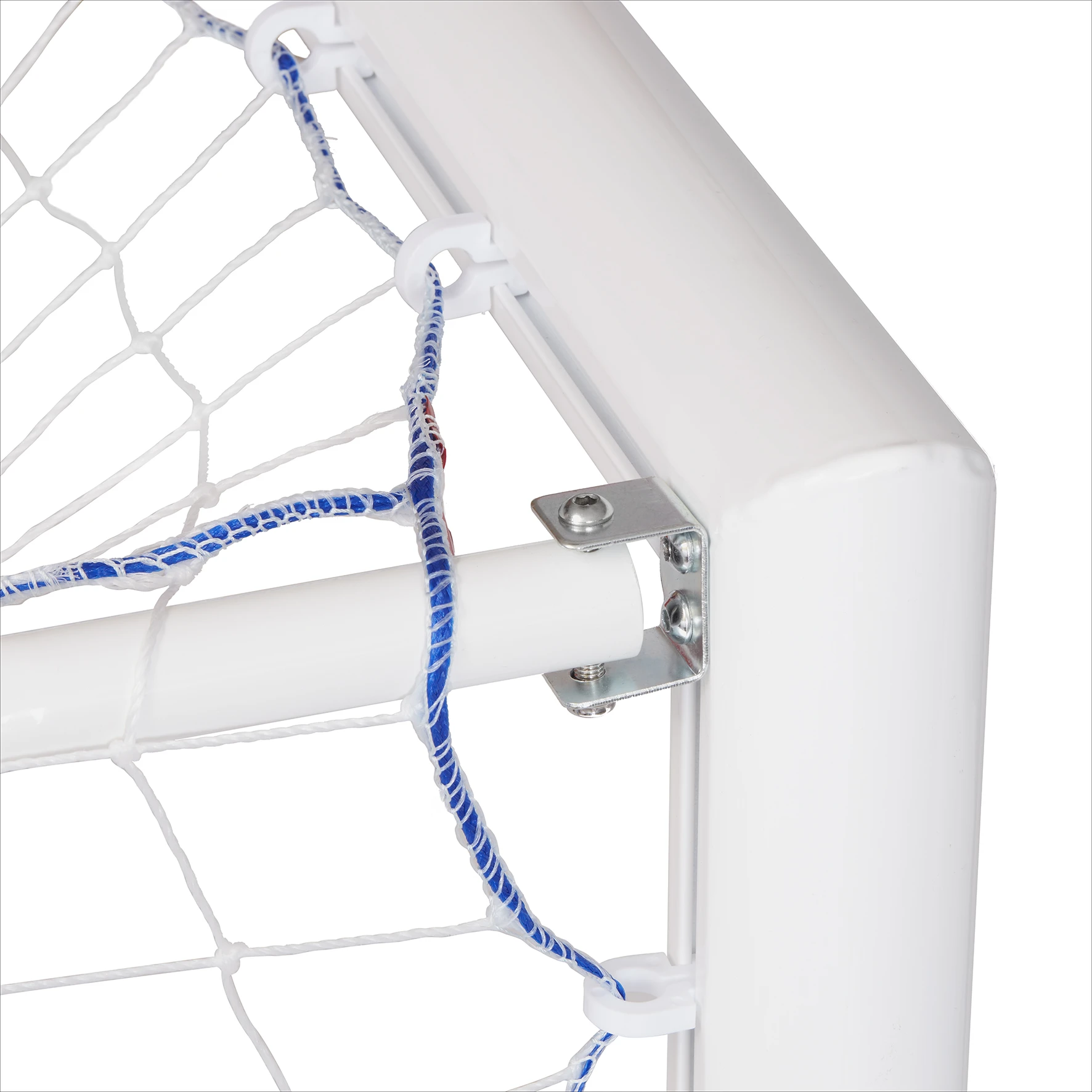 Poarta de Fotbal din Aluminiu Pliabila Alba [4]