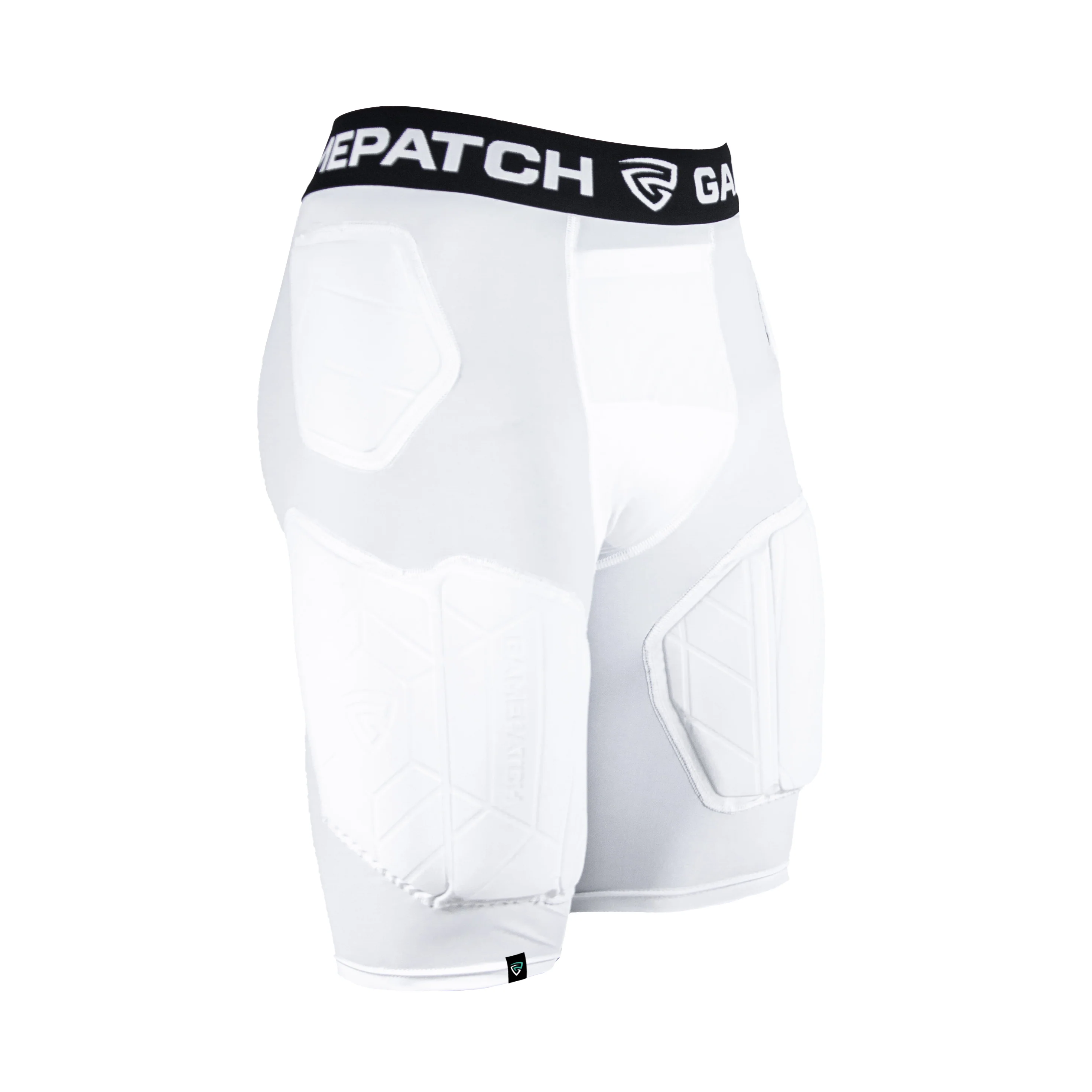 Shorts Pro cu protecție GAMEPATCH Albi [2]
