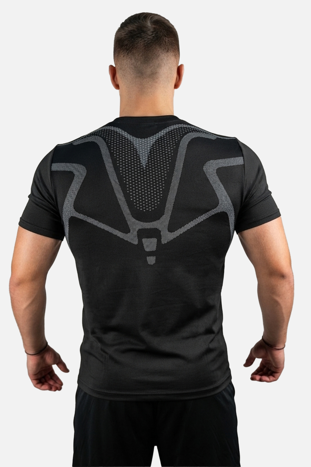 Tricou Compresie FITSKIN Titan Core Sandstone Grey [1]