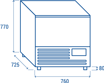 Blast Chiller/ Abatitor/ Shock Freezer 5 x GN 1/1 -40°C [4]