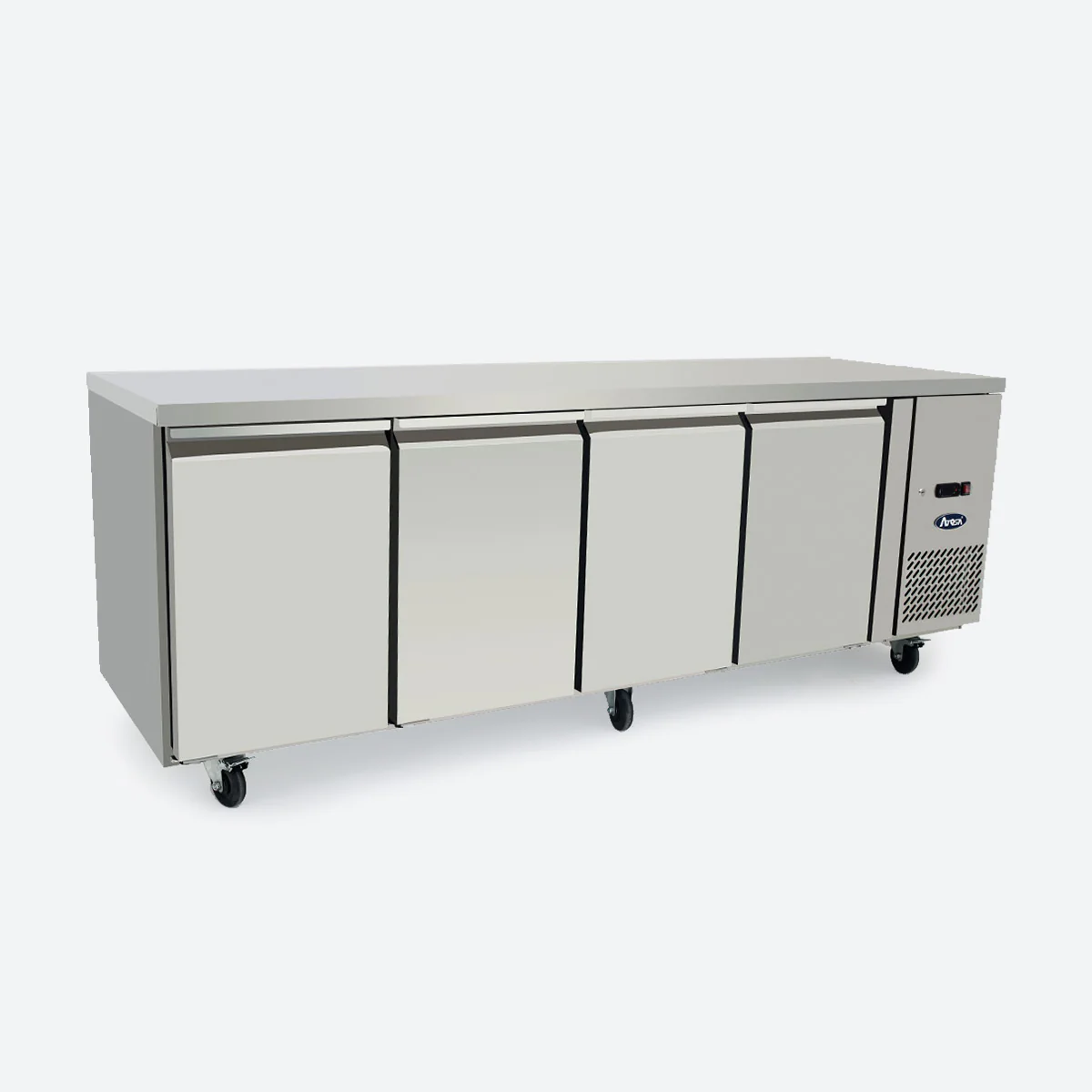 Mese Reci Cu Sertare - Masa rece 2.2 m - 4 Usi- Roti- INOX