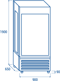 Vitrina Panoramica Maturare Carne Vita 600 LT [1]