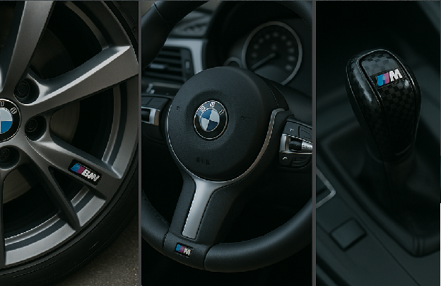 Personalizează-ți BMW-ul cu Stickere Premium pentru Jantă, Volan și Schimbător