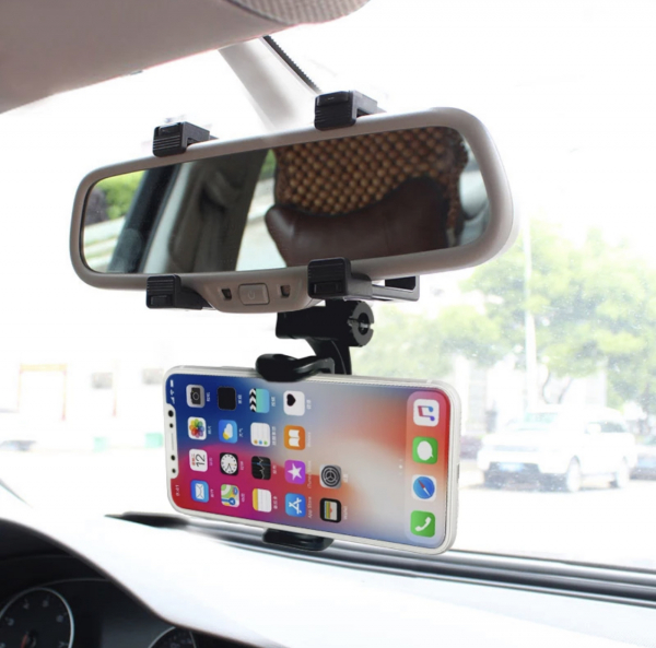 Suport telefon auto pe oglinda, 360 grade [2]