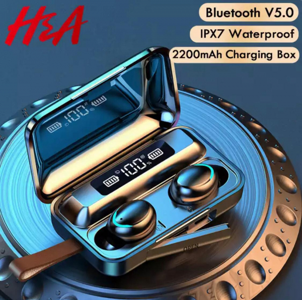Casti Bluetooth V5.0 fara fir cu microfon 2200mAh [5]