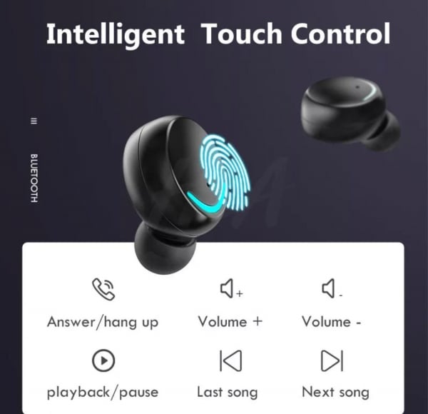Casti Bluetooth V5.0 fara fir cu microfon 2200mAh [4]