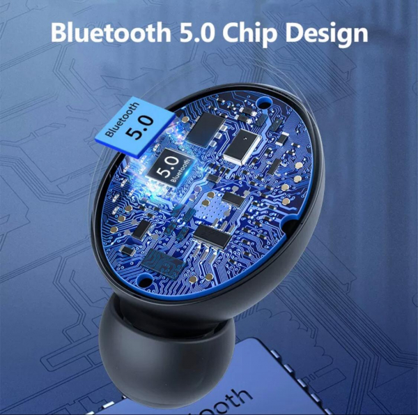 Casti Bluetooth V5.0 fara fir cu microfon 2200mAh [2]