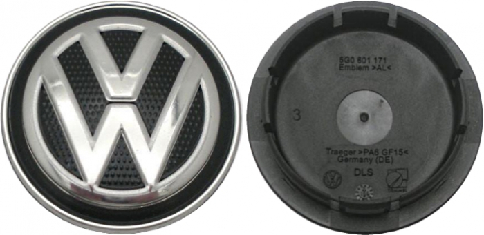 Set 4 capace jante aliaj roti Volkswagen VW 66mm 5G0601171 [4]