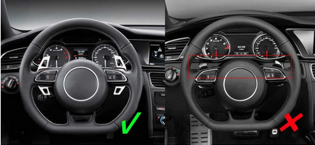 Set 2 padele volan pentru Audi, A3 S3 8V A4 S4 A5 S5 B8.5 A6 S6 A7 S7 C7 Q5 Q7 2013 2014 2015 2016 [10]