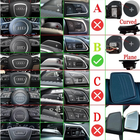 Set 2 padele volan pentru Audi, Shift Paddle, Audi A3 A4 A4L A5 A6 A7 A8 Q3 Q5 Q7 TT S3 R8 [10]