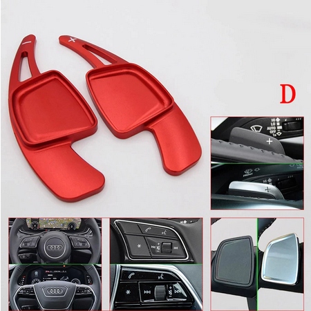 Set 2 padele volan pentru Audi, Shift Paddle, Audi A3 A4 S4 S5 A6 S6 C8 A7 A8 D5 Q5 Avant Quattro 2019 2020 2021 [4]