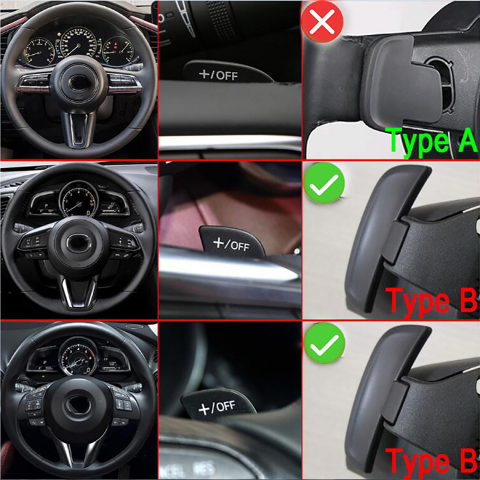 Set 2 padele volan pentru Mazda, Shift Paddle Mazda 3 6 CX-4 CX4 2013 CX5 CX-5 2016 2017 2018 & Atenza Axela 2014-2018 [6]