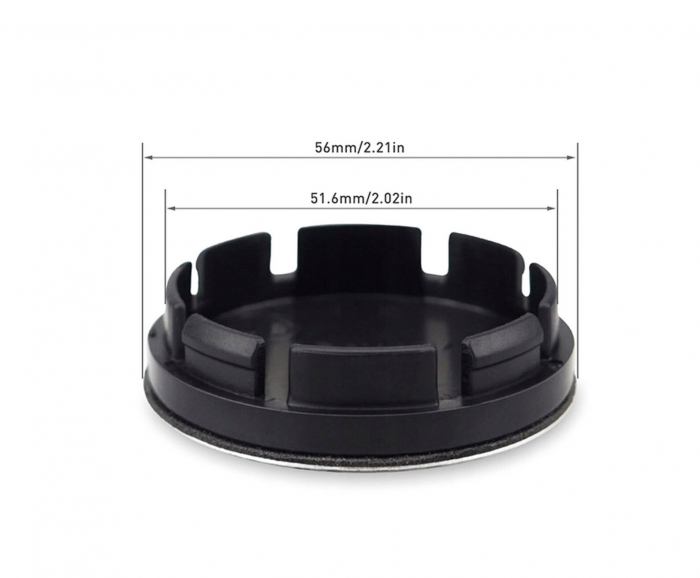 Set 4 capace jante aliaj roti Dacia negru [7]