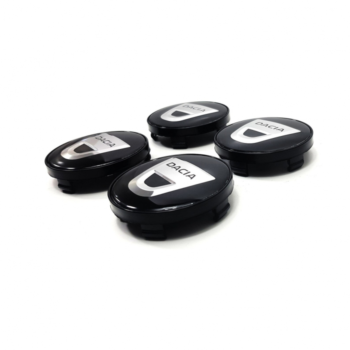 Set 4 capace jante aliaj roti Dacia negru [4]
