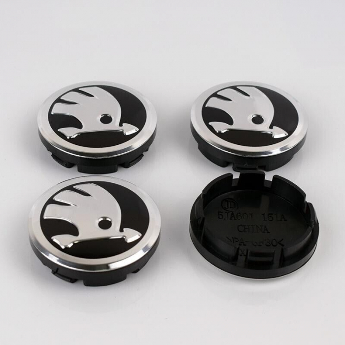 Set 4 Capace jante aliaj Skoda 56mm [4]