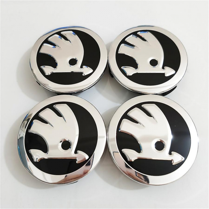 Set 4 capace jante aliaj Skoda 75mm pentru jante originale Mercedes A1714000025 [2]