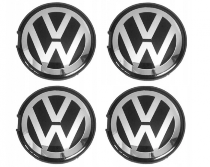 Set 4 Capace jante aliaj Volkswagen VW 63mm 7M7601165 7D0601165 [3]
