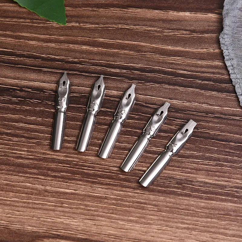 Set simplu pana naturala cu 5 capete penite [10]