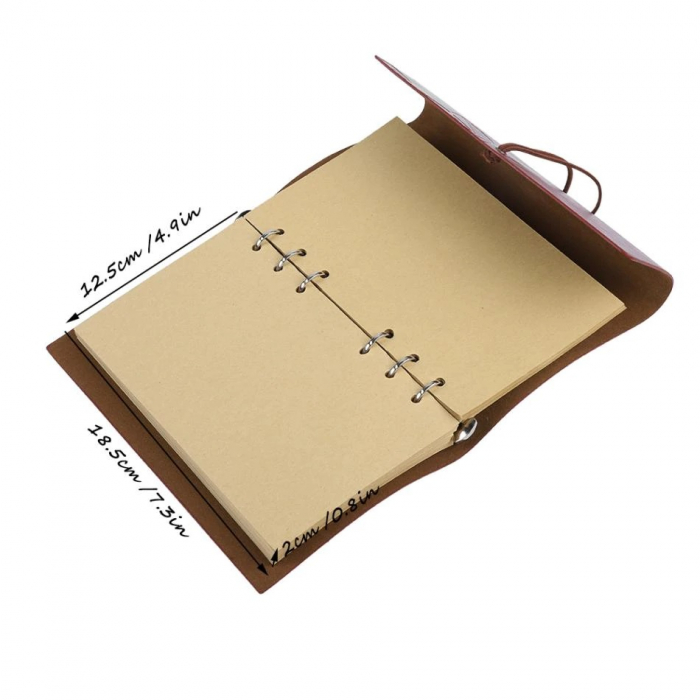 Set Stilou cu pana si suport, si carnet de piele retro de lux [2]