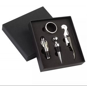 Set 4 buc accesorii pentru deschiderea sticlei de vin din oțel inoxidabil [14]