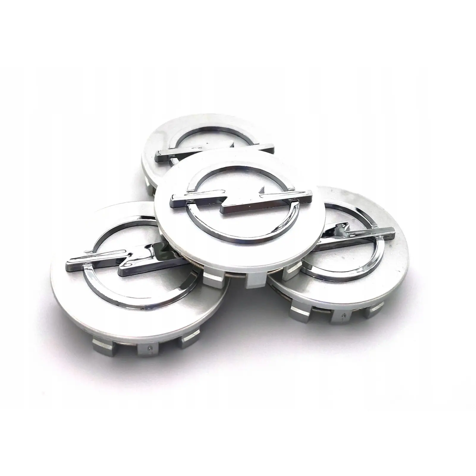 Set 4 capace jante aliaj roti Opel gri/silver 59mm [2]