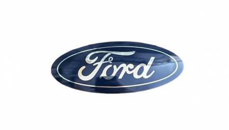 Capace Jante - Emblema auto-adeziva Ford 125mm x 50mm bara fata Ford Focus 2014-2018 1.0 EcoBoost 125 cp