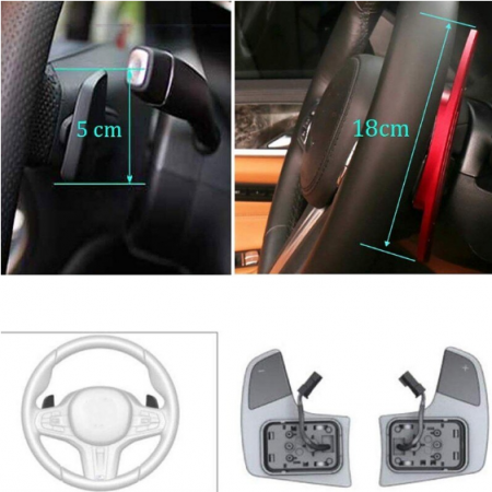 Set 2 padele volan pentru BMW, Shift Paddle, BMW 3 5 6 7 X3 X4 X5,G20 G30 G31 G32 G12 G01 G02 G05 [4]