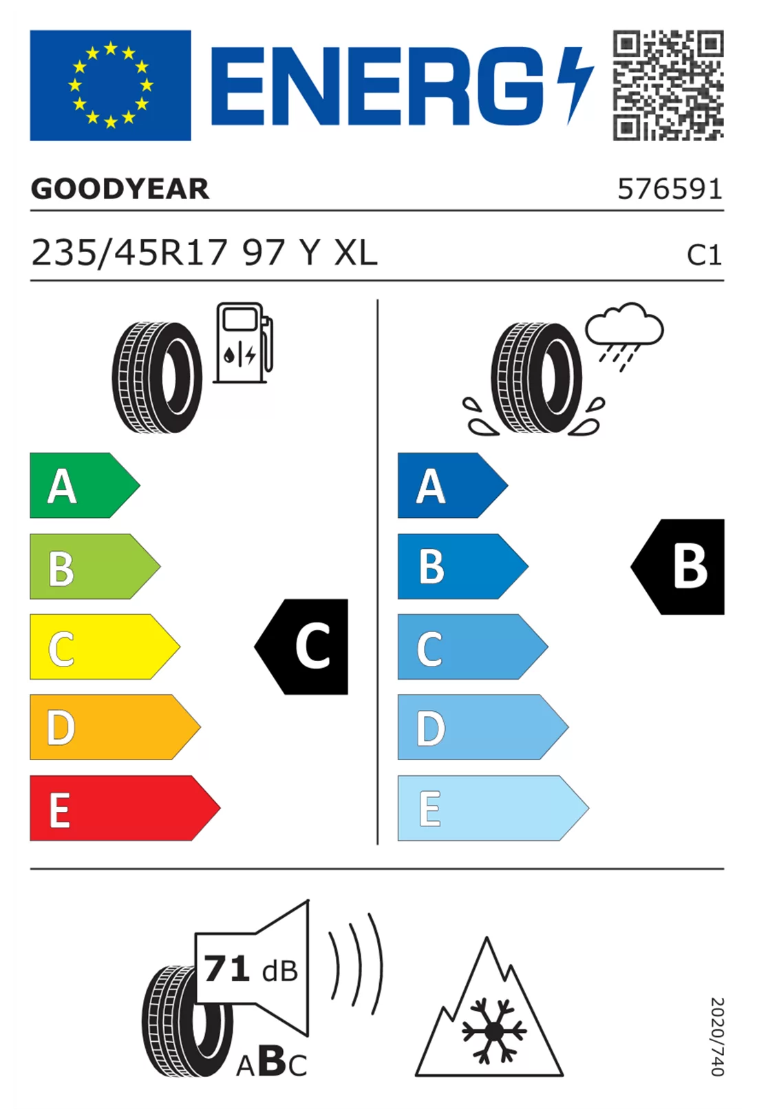 Anvelopa 235/45 R17 97Y nou iarna Goodyear cu garantie [2]