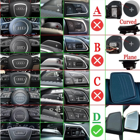 Set 2 padele volan pentru Audi, Shift Paddle, Audi A3 A4 S4 S5 A6 S6 C8 A7 A8 D5 Q5 Avant Quattro 2019 2020 2021 [7]