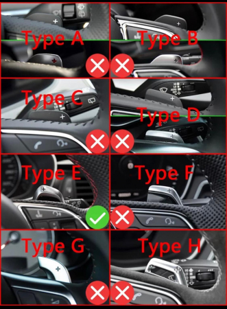 Set 2 padele volan pentru Audi, Shift Paddle, Audi S3 S5 S6 SQ5 RS3 RS6 RS [2]